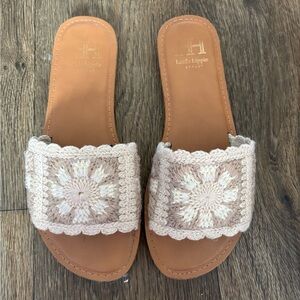 Crochet sandals